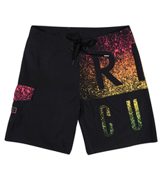 Bañador RIP CURL surfero niño Short elástico OVERSPRAY 18 S/E Yelow Ref. KBOBU4 negro multicolor