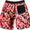 Bañador niño QUIKSILVER Short elástico BAHD EHOSE Mini Dye VL E18 Youth rqq6 Ref. AQBJV00073 cuadros rojos