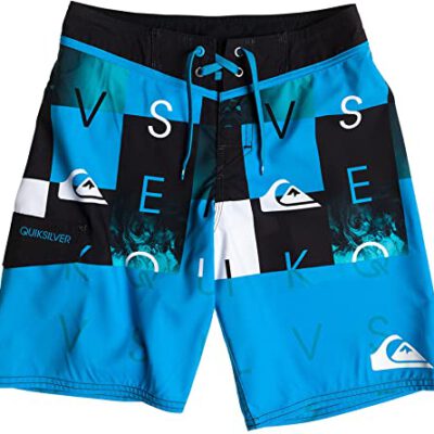 Bañador niño QUIKSILVER Short elástico Checkmate Youth 17 blue (bmj3) Ref. AQBBS0343 azul/negro logos