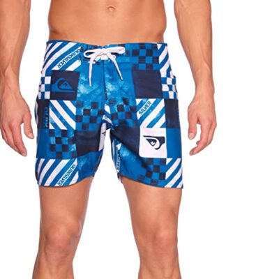 Bañador QUIKSILVER Short elástico para Hombre Atomic 16" Ref. KRMBS212 blanco/azul