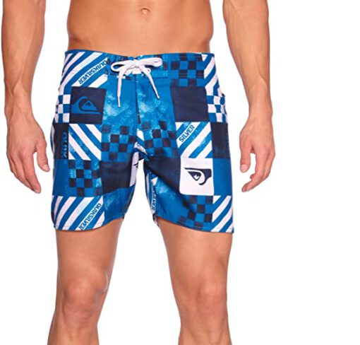 Bañador QUIKSILVER Short elástico para Hombre Atomic 16" Ref. KRMBS212 blanco/azul