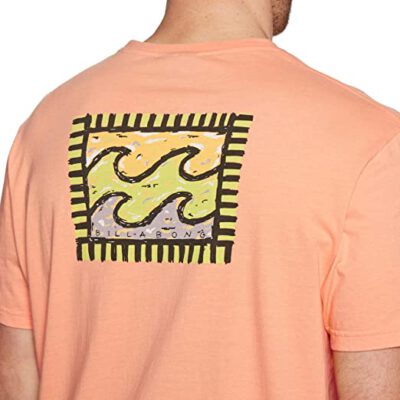 Camiseta Hombre BILLABONG SURFERA manga corta NAIROBI T-SHIRT Cantaloupe Ref. N1SS28 naranja