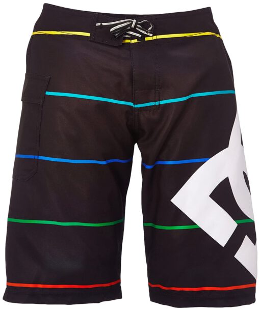 Bañador DC SHOES surfero niño Short elástico Lanai By B (kvj4) Ref. 73810035 negro rayas colores