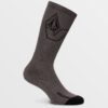 Calcetines VOLCOM unisex tobilleros punto VIBES - PEWTER Ref. D6302003 Marrón/negro
