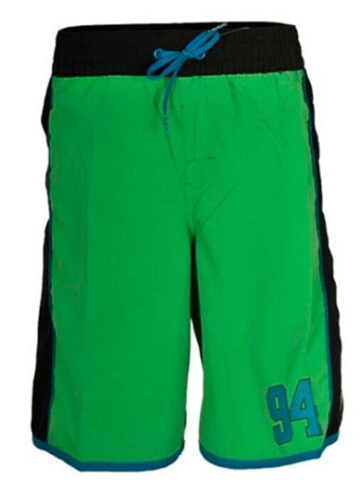 Bañador DC SHOES surfero niño Short elástico TONS (gns0) Ref. EDBBS00011 verde logo pierna lateral