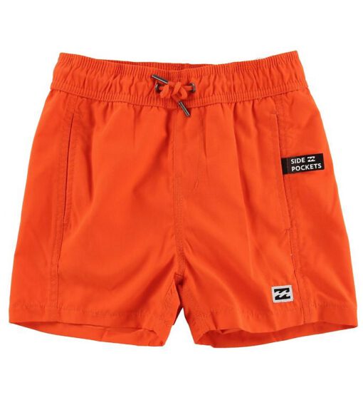 Bañador BILLABONG surfero niño Short elástico Boys' All Day Stripes Layback Orange Ref. N2LB01 naranja chillón