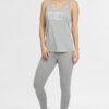 Legging Deportivo O'NEILL Mujer GYM HIGH WAIST LEGGING Silver Melee Ref. N07702 gris claro logo pierna