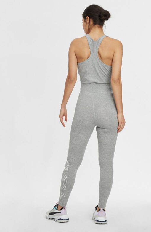 Legging Deportivo O'NEILL Mujer GYM HIGH WAIST LEGGING Silver Melee Ref. N07702 gris claro logo pierna