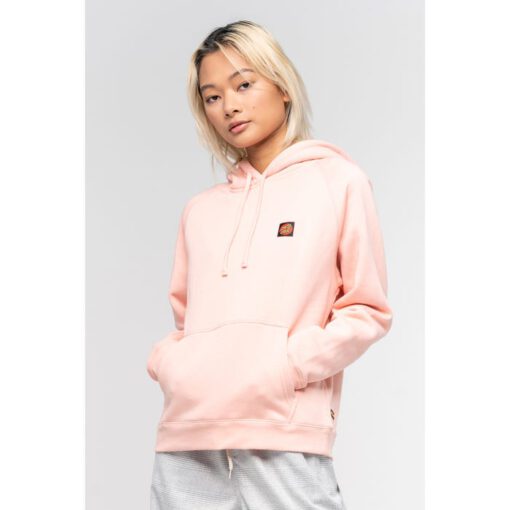 Sudadera SANTA CRUZ Mujer con capucha Classic Label Hood Blossom Ref. SCA-WHD-0483 rosa palo