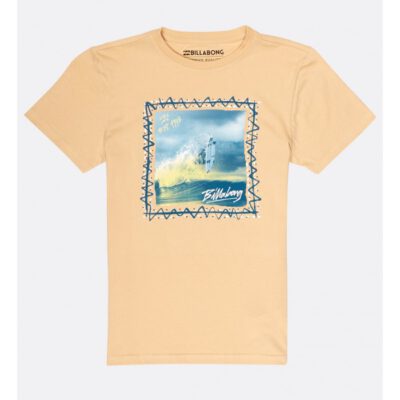 Camiseta BILLABONG surfera manga corta niño surfera Reverse tribe ss Tee Caramel creme Ref. H2SS10 crema