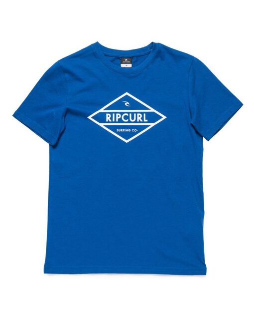 Camiseta RIP CURL manga corta niño surfera CORPO SS TEE True blue Ref. KTEIP4 Azul royal