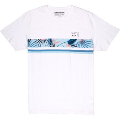 Camiseta BILLABONG surfera manga corta niño surfera TEAM STRIPE TEE SS White Ref. H2SS12 blanca