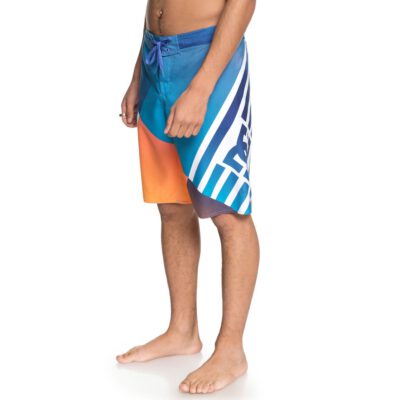 Bañador DC Shoes surfero Hombre Short elástico VERTICULAR 21" (BLV0) Ref. ADYBS03070 azul/naranja