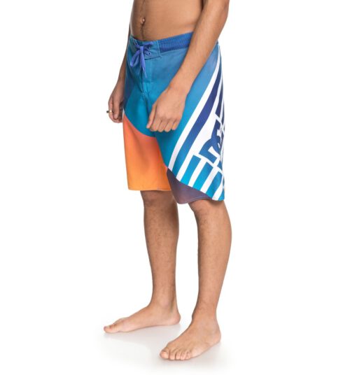 Bañador DC Shoes surfero Hombre Short elástico VERTICULAR 21" (BLV0) Ref. ADYBS03070 azul/naranja