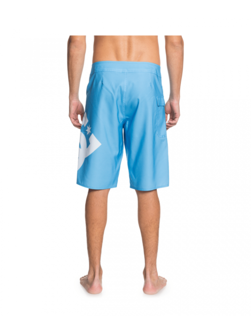 Bañador DC SHOES surfero hombre Short elástico LANAI blue (brblu) Ref. D052810033 azul logo pierna blanco
