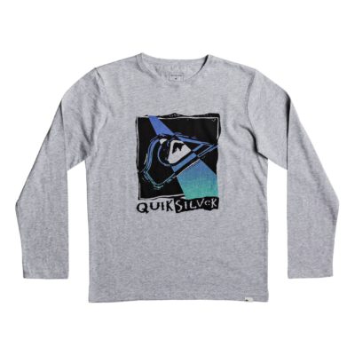 Camiseta QUIKSILVER manga larga niño Classic Hot Spot (sgrh) Ref. EQBZT03571 gris logo pecho