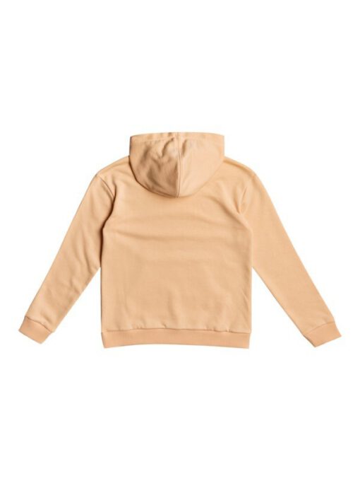 Sudadera ROXY de tejido orgánico con capucha para niña Indian Poem APRICOT ICE (nez0) Ref. ERGFT03615 naranja albaricoque logo pecho