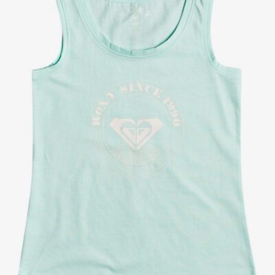 Camiseta ROXY niña tirantes There Is Life BROOK GREEN (gcf0) Ref. ERGZT03750 Verde agua logo pecho