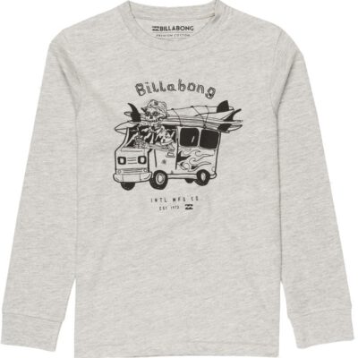 Camiseta BILLABONG surfera manga larga niño surfera Surf trip ls tee boy Grey heather Ref. F2LS10 gris calavera