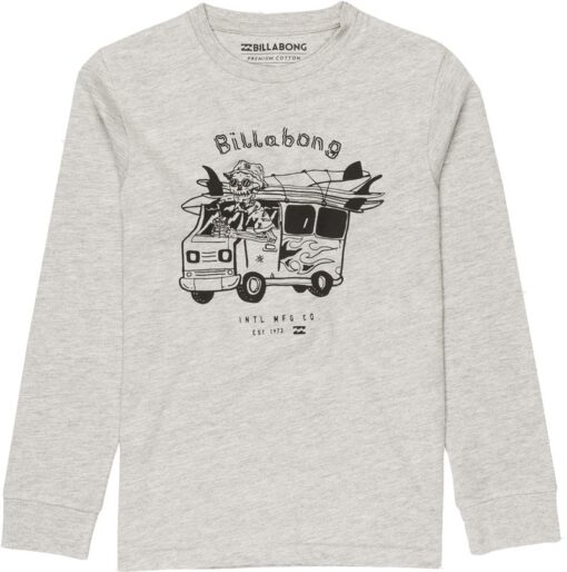 Camiseta BILLABONG surfera manga larga niño surfera Surf trip ls tee boy Grey heather Ref. F2LS10 gris calavera