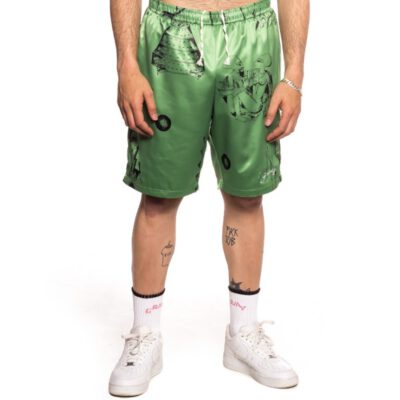 Pantalón corto GRIMEY UNISEX "Hope Unseen Vimana" - Khaki Ref. GPSS149-SS21-Q2 estampado verde