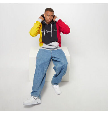 Sudadera KARL KANI Con capucha unisex Originals Block Hoodie Navy Ref. KKMQ12152 NVY azul/amarillo/rojo