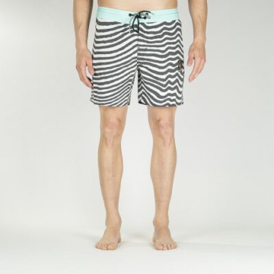 Bañador VOLCOM corto para Hombre Mag Vibes Stoney 16 Boardshort Paq Ref. A0811808 rayas negro/blanco/azul