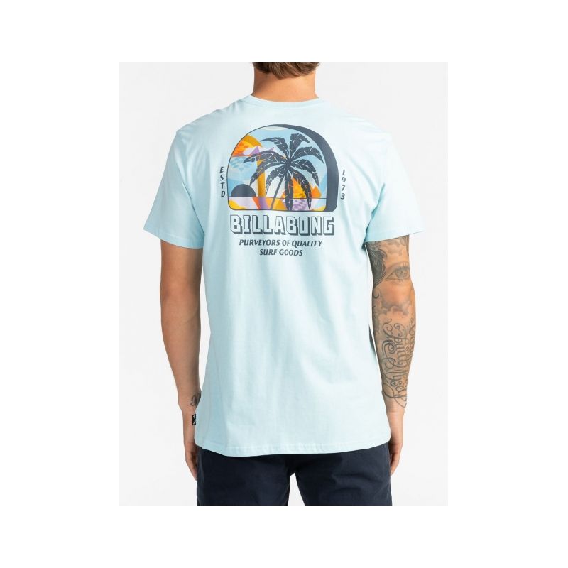 pozo Poderoso Ciudad Camiseta BILLABONG para hombre manga corta Palmas Coastal Ref. U1SS78BIF0  verde agua surfera | Martimpe Berart - Tienda de Moda en Gausach, Vielha,  Valle de Aran