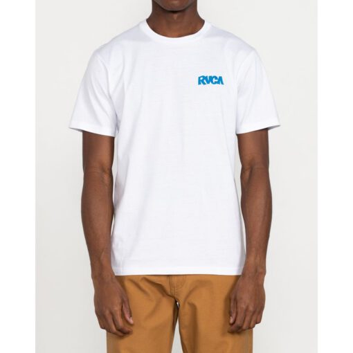 Camiseta Hombre RVCA manga corta ROBERTO RODRIGUEZ REDONDO Ref. U1SSSORVF0 blanca