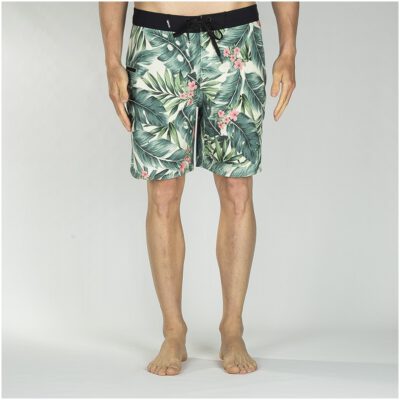 Bañador corto RIP CURL para hombre Mirage Filler up Boardshort 18'' Green Ref. CBOEL4 Verde flores tropicales