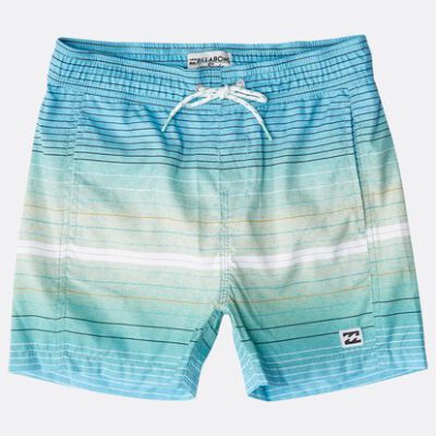 Bañador BILLABONG surfero niño Short elástico Boys' All Day Stripes Layback Mint Ref. N2LB05 azul agua