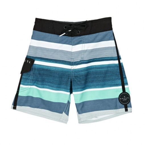 Bañador RIP CURL surfero niño Short elástico OVERTAKE S/E 12 GROMS Blue Ref. OBOAH4 azul rayas