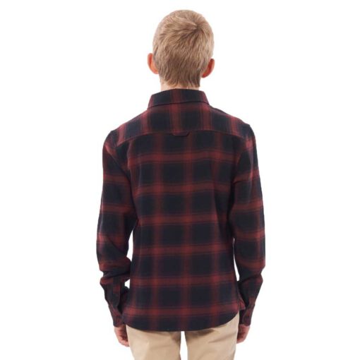 Camisa de Manga Larga Niño Rip Curl Flanela Check This Long Sleeve Shirt Boy Ref. KSHDW9 cuadros granate