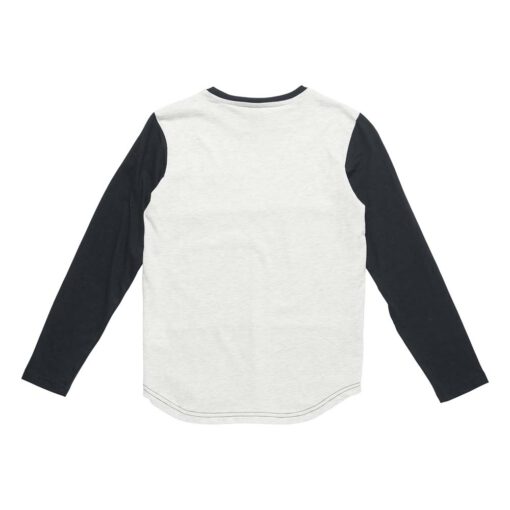 Camiseta manga larga niño Quiksilver PIMPOYE Black Ref. KTEJZ4 beig/negra bolsillo pecho