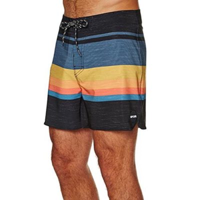 Bañador corto RIP CURL para hombre RETRO SECTOR 16″ Boardshorts Black Ref. CBOIF4 negro/azul/naranja