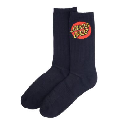 Calcetines SANTA CRUZ unisex hasta la pantorrilla Dot Sock Dark Navy Ref. SCA-SCK-0251 azul marino con logo