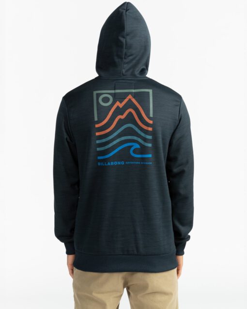 Sudadera BILLABONG para hombre con capucha Adventure Division Collection Peak Black Ref. U1HO08 negra