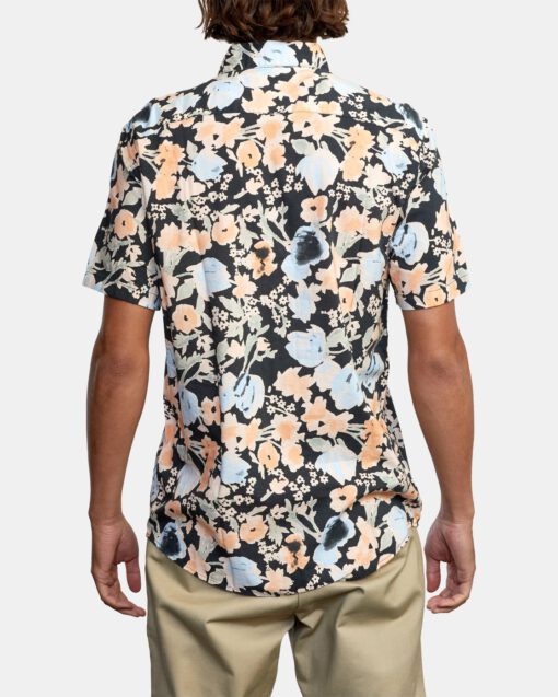 Camisa RVCA Manga Corta Hombre PRESSURE DROP PIRATE BLACK (3837) Ref. W1SHRORVP1 Estampado floral multicolor