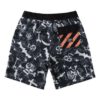 Bañador BILLABONG surfero niño Short elástico Bad Billy Layback 16" NIGHT Ref. W2LB10BIP1 negro/blanco calaveras