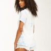 Camiseta Mujer BILLABONG manga corta Take A Trip ICE BLUE (0171) Ref. W3KT04BIP1 Tie-Dye azul/blanca