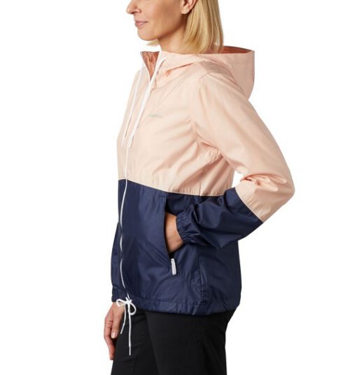 Chaqueta chubasquero COLUMBIA con capucha y aislamiento para Mujer Flash Forward™ Ref. 1585911870 rosa palo/marino