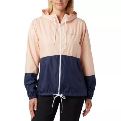 Chaqueta chubasquero COLUMBIA con capucha y aislamiento para Mujer Flash Forward™ Ref. 1585911870 rosa palo/marino