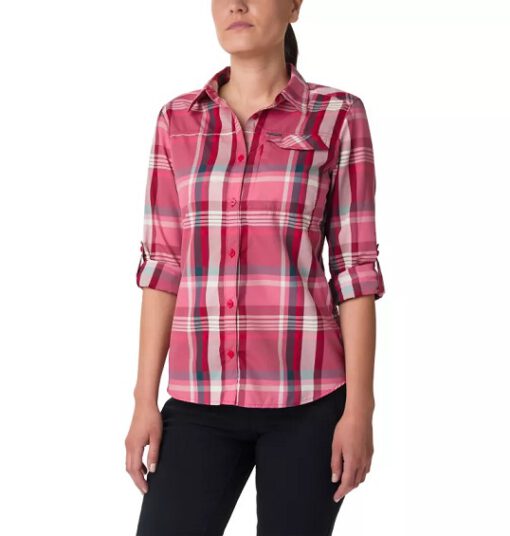 Camisa COLUMBIA de manga larga para mujer Silver Ridge™ 2.0 Plaid Long red Ref. 1841803658 roja cuadros