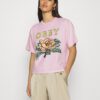 Camiseta manga corta OBEY chica Lotus flower Pink Ref. 9056800 rosa palo flores pecho