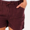 Pantalón lino RIP CURL corto práctico y cómodo para Mujer Shorts Panoma Maroon Ref. GWACB9 granate