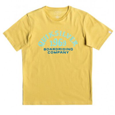 Camiseta QUIKSILVER manga corta niño surfera Kirra Shakka (yhp0) Ref. EQBZT03940 amarilla logo pecho