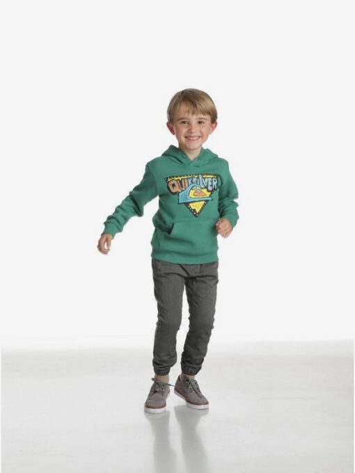 Sudadera niño Quiksilver con capucha Tinam ABETO (gqb0) Ref. EQKFT03213 Verde dibujo divertido pecho