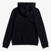 Sudadera ROXY niña con capucha y cremallera The Good Side ANTHRACITE (kvj0) Ref. ERGFT03410 Negra logo pecho dorado