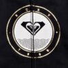 Sudadera ROXY niña con capucha y cremallera The Good Side ANTHRACITE (kvj0) Ref. ERGFT03410 Negra logo pecho dorado