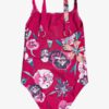 Bañador entero ROXY 1 pieza niña ROXY Little Wanderer CERISE PANSIES S (mqt7) Ref. ERGX103073 cereza flores